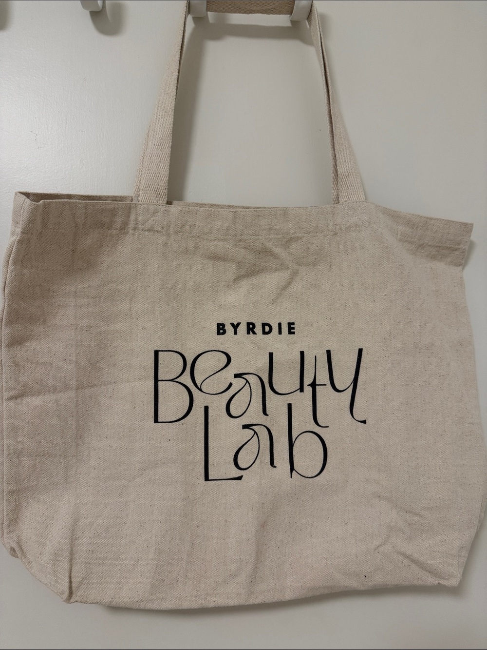 Byrdie Beauty Lab Natural Canvas Tote